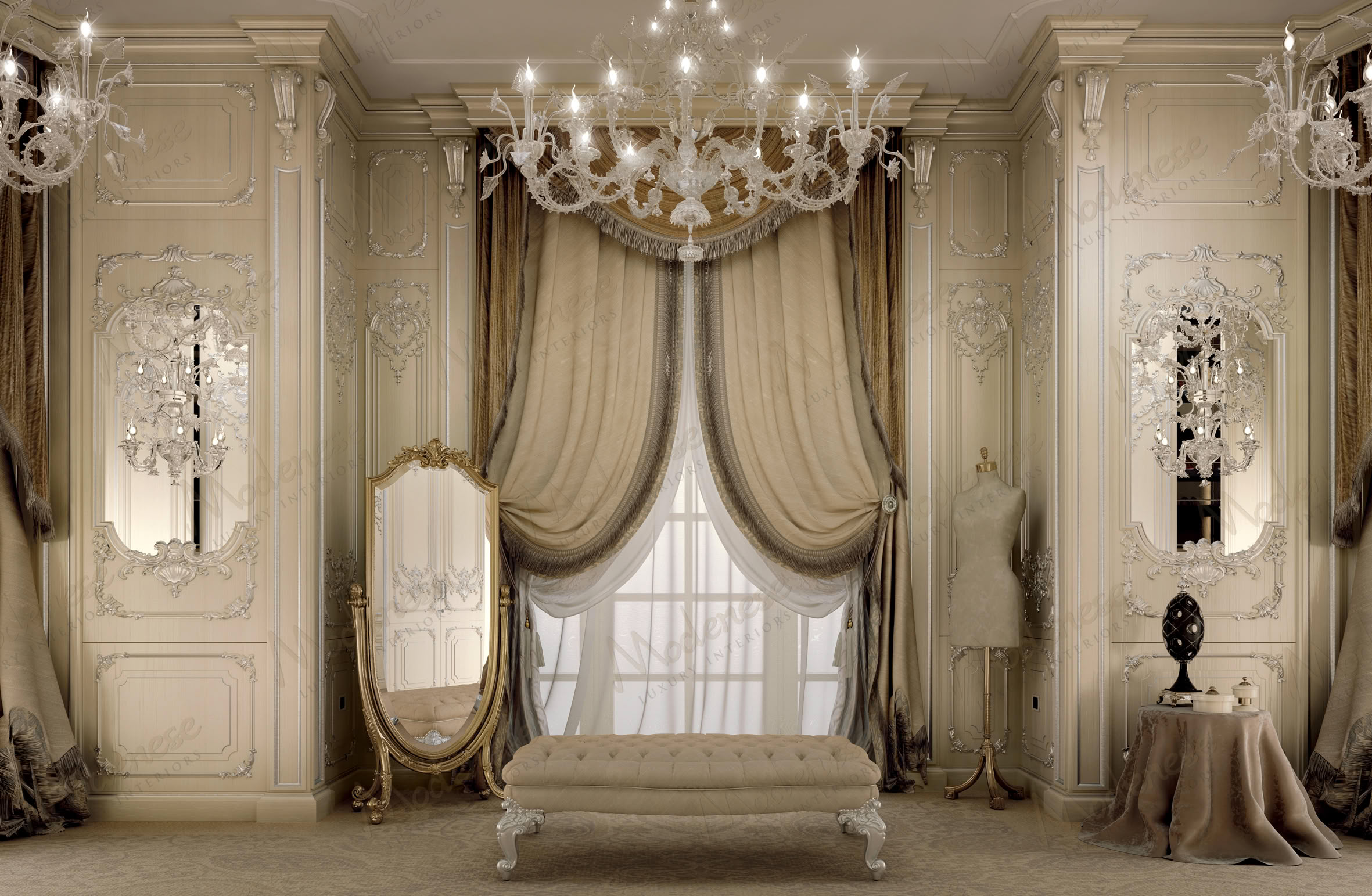 Luxury Classic Closet, Project in London by Modenese Bespoke