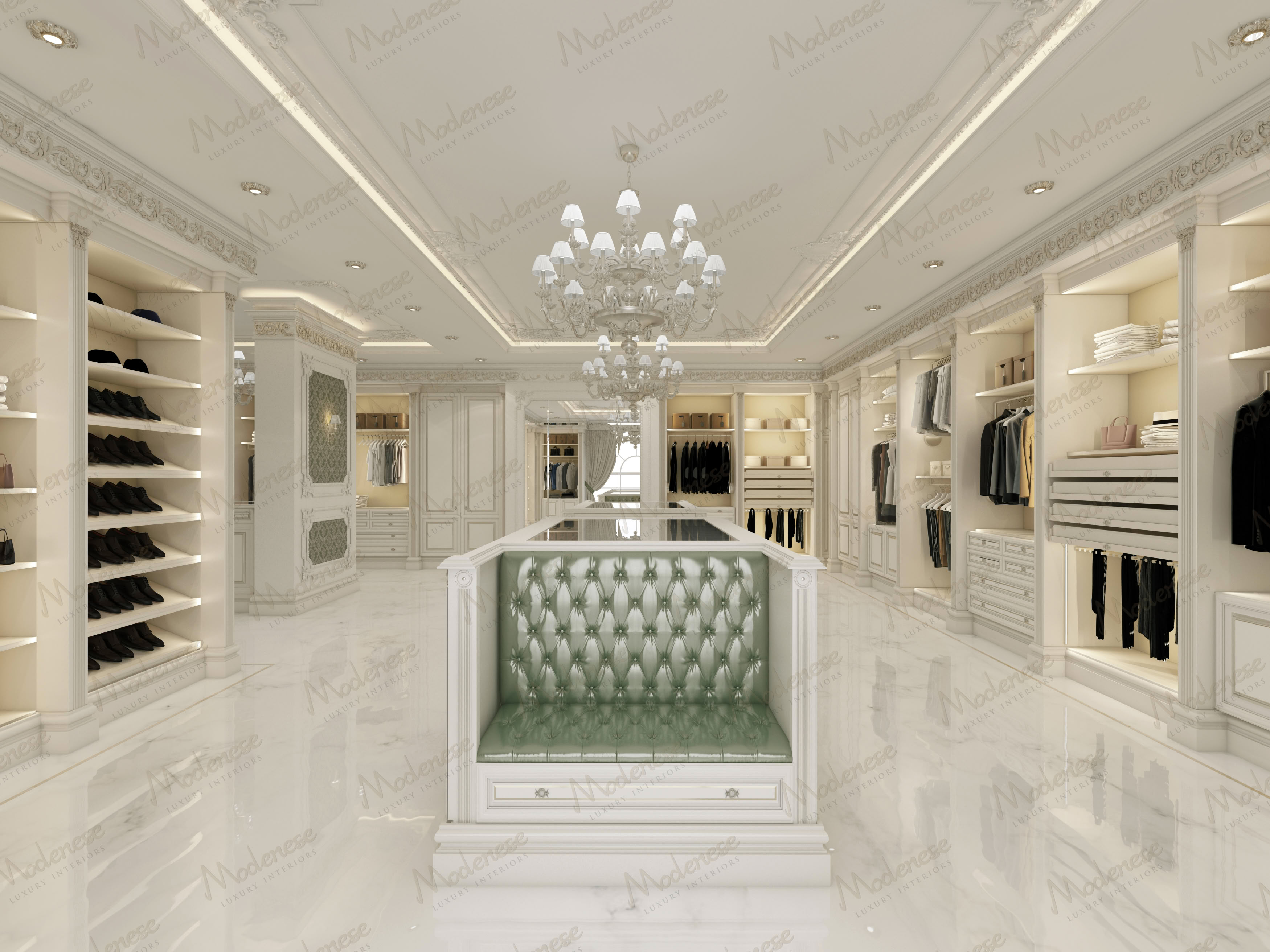 Timeless Closet, Project In Dubai – United Arab Emirate by Modenese Bespoke