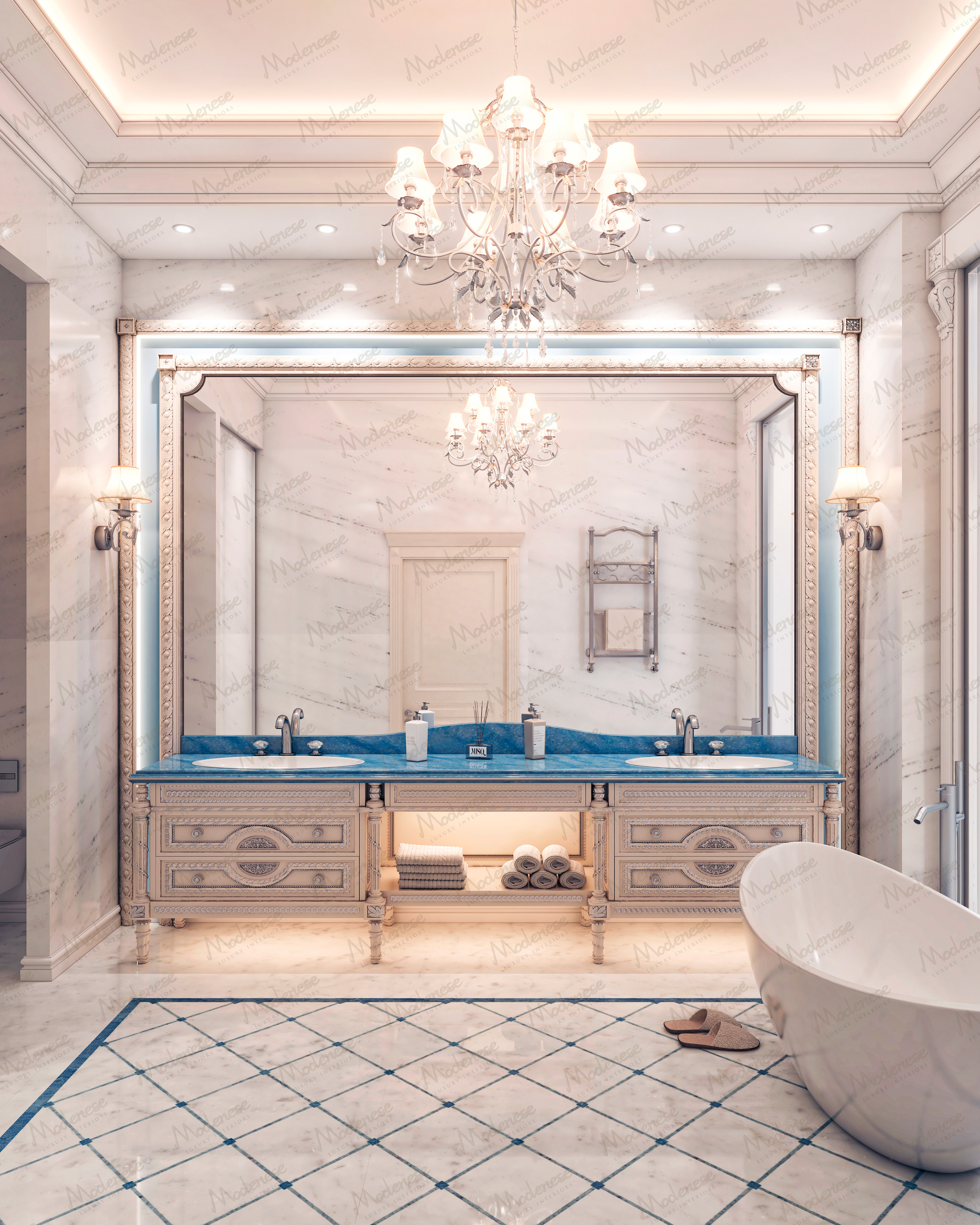Bathroom project in Miami, USA — Modenese Luxury Interiors