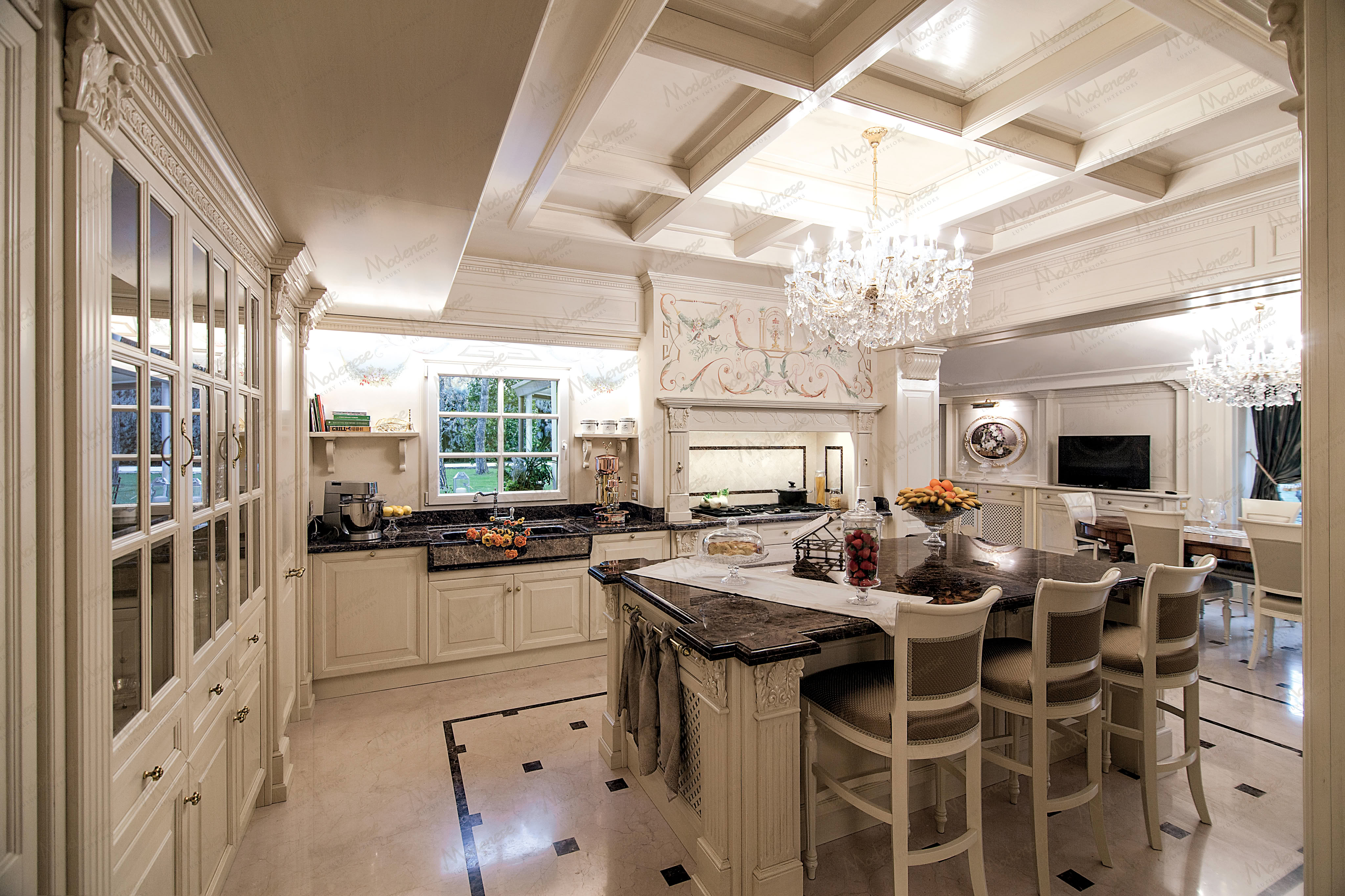 Transitional Kitchen Project in Miami – Usa by Modenese Bespoke