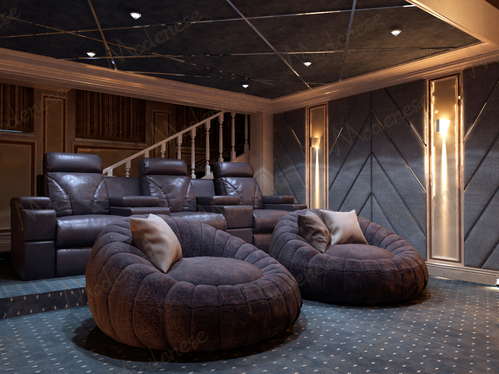 contemporary-home-theater